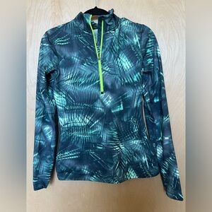 Women's Green Patterned 1/2 Zip (Nike)